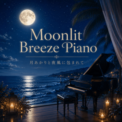 Moonlit Breeze Piano - Wrapped in Moonlight and Night Breeze Front Cover