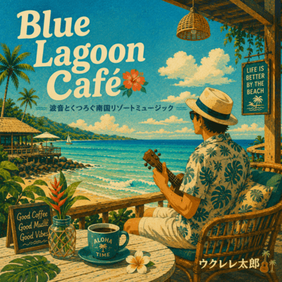 Blue Lagoon Café Tropical Resort Music with Ocean Waves Front Cover