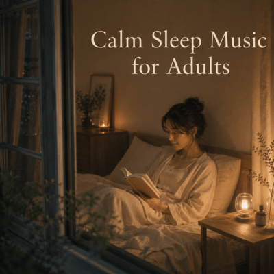 Calm Sleep Music for Adults Front Cover