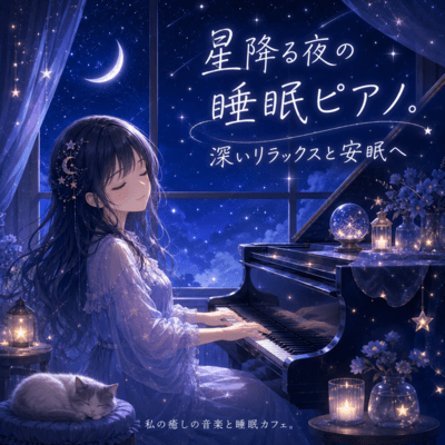 Starry Night Piano - Deep Relaxing Sleep Front Cover