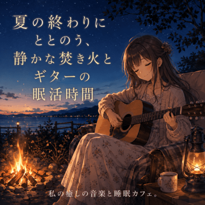 End of Summer Campfire Guitar - Calm Sleep Time Front Cover