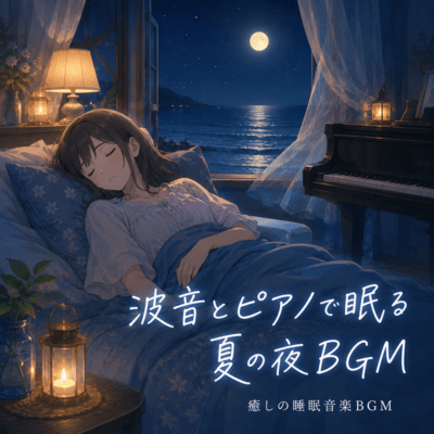 Ocean Wave Piano Music for Summer Sleep Front Cover