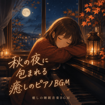 Healing Piano Music for Autumn Nights Front Cover