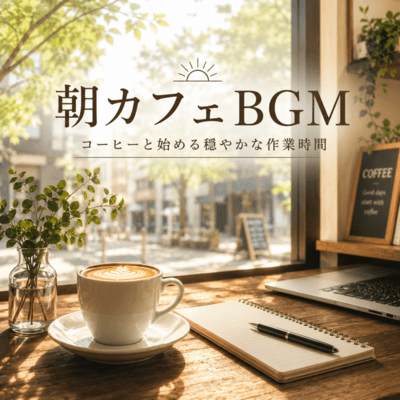 Morning Cafe BGM - Peaceful Coffee Music for Work Front Cover