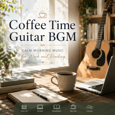Coffee Time Guitar BGM - Calm Morning Music for Work and Reading Front Cover