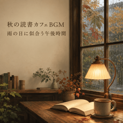 Autumn Reading Cafe Music for Rainy Days Front Cover