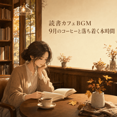 読書カフェBGM 9月のコーヒーと落ち着く本時間のジャケット写真