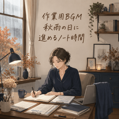 Work Music for Rainy Autumn Notes Front Cover