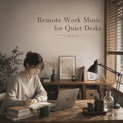 Remote Work Music for Quiet Desks Front Cover