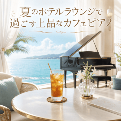 Elegant Cafe Piano for a Summer Hotel Lounge Front Cover