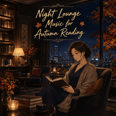 Night Lounge Music for Autumn Reading Front Cover