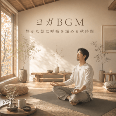 Yoga Music for Calm Autumn Breathing Front Cover