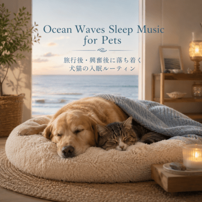 Ocean Waves Sleep Music for Pets – 旅行後・興奮後に落ち着く犬猫の入眠ルーティンのジャケット写真