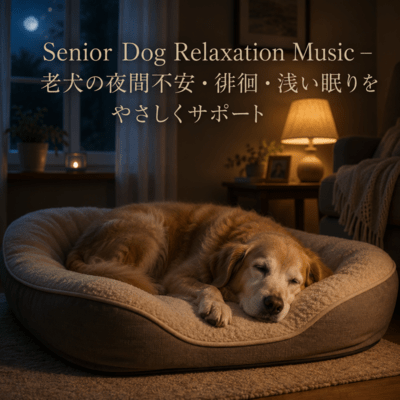 Senior Dog Relaxation Music - Gentle Comfort for Aging Dogs Front Cover