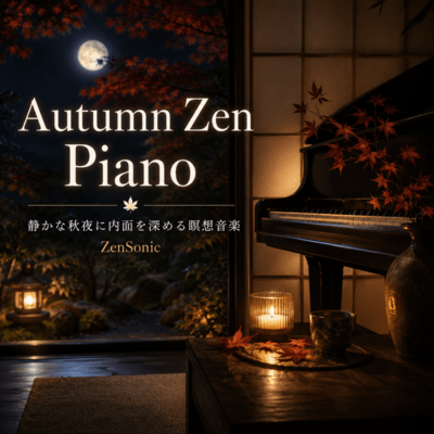 Autumn Zen Piano - Reflective Meditation Sounds Front Cover