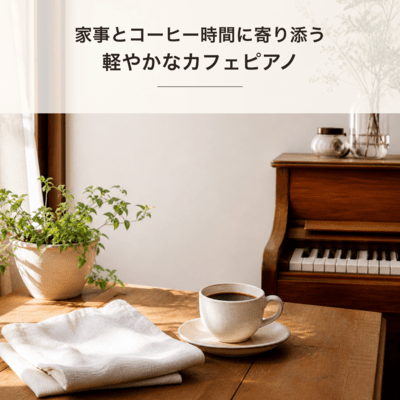 Light Cafe Piano for Home Routines and Coffee Time Front Cover
