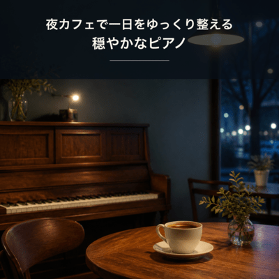 Gentle Night Cafe Piano to Unwind the Day Front Cover
