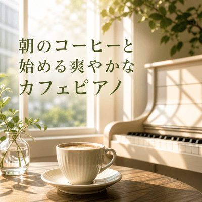 Fresh Cafe Piano to Start the Morning with Coffee Front Cover