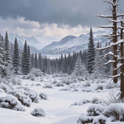 美しい冬の日本のジャケット写真