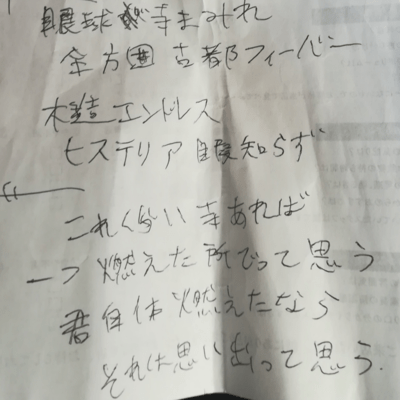 I melodize lyrics that a friend wrote during school trip. (DEMO ver.) Front Cover