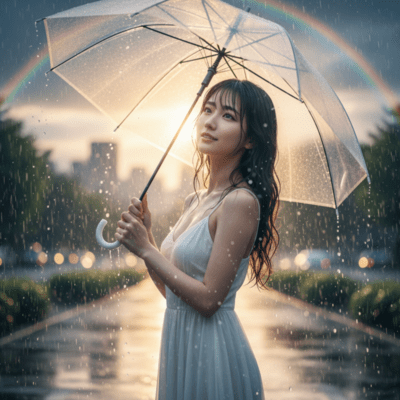 冷たい雨が頬を濡らしてのジャケット写真