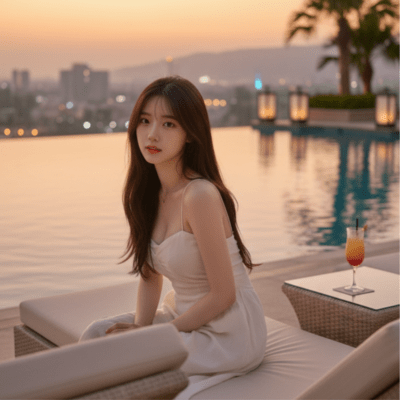 Poolside at Twilight Front Cover