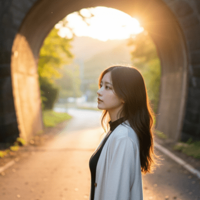 Sunset Tunnel Front Cover