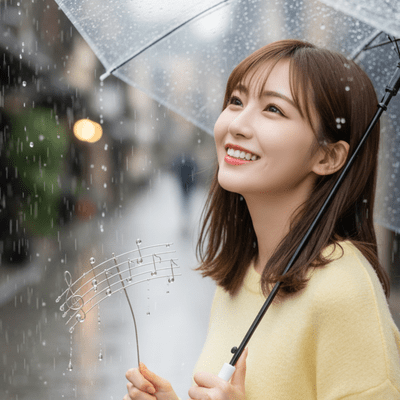 The melody played by raindrops Front Cover