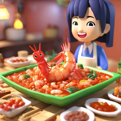 Mom's chili shrimp is the best Front Cover