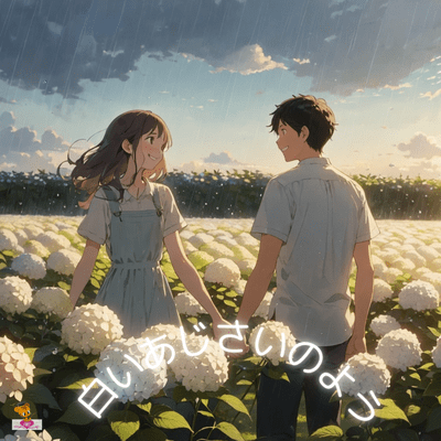 Like a white hydrangea (Hydrangea series_ver.1 male vocal) Front Cover