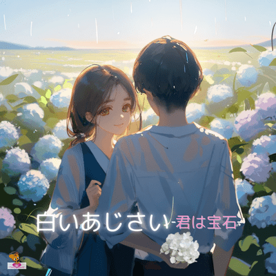 白いあじさい-君は宝石- (あじさいシリーズ_ver.2 女性ボーカル)のジャケット写真