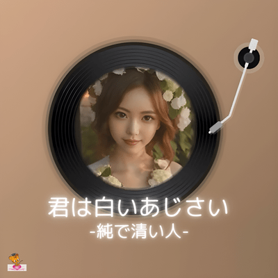 君は白いあじさい-純で清い人- (あじさいシリーズ_ver.12 女性ボーカル)のジャケット写真