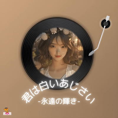 君は白いあじさい-永遠の輝き- (あじさいシリーズ_ver.13 男性ボーカル)のジャケット写真