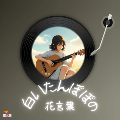 The flower language of the white dandelion (Dandelion series_ver.9 Girl vocal) Front Cover