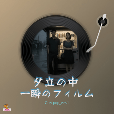 A momentary film in the middle of a sudden shower (City pop_ver.1) Front Cover