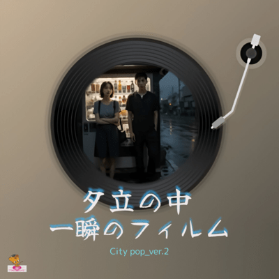 A momentary film in the middle of a sudden shower (City pop_ver.2) Front Cover