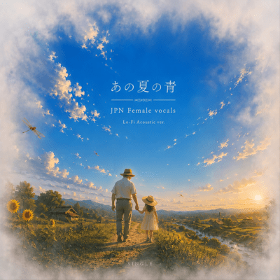 The Blue of That Summer (Lo-Fi Acoustic (JPN Female Vo)) Front Cover