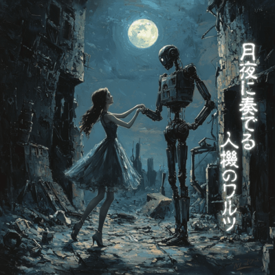 Waltz of the human machine on a moonlit night - with colza milieu Front Cover