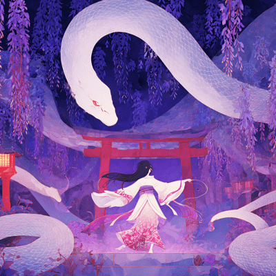 Wisteria Trellis Serpent (original) Front Cover