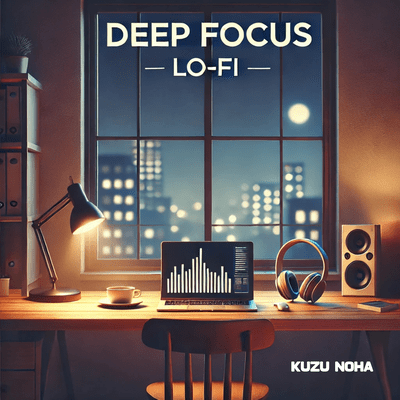 "Deep Focus Lo-Fi: Sounds for Study & Work" Front Cover