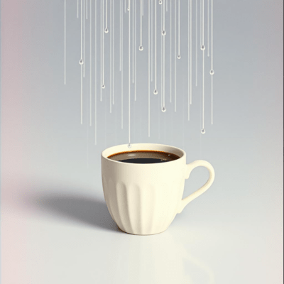 You pour milk into your morning coffee, Front Cover