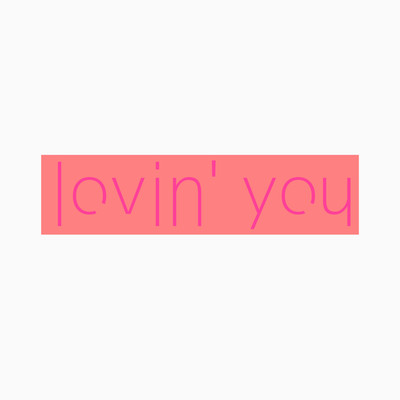 lovin'you Front Cover
