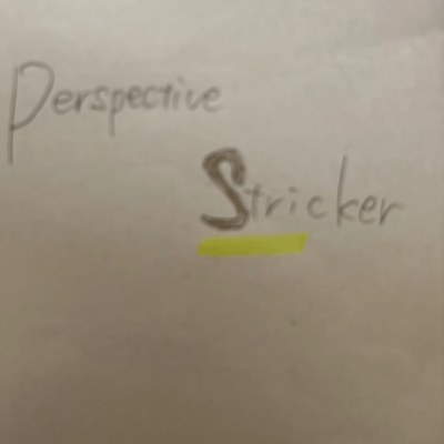Perspective stricker Front Cover