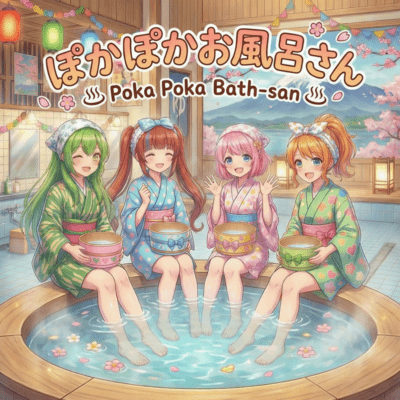 Poka Poka Bath-san Front Cover