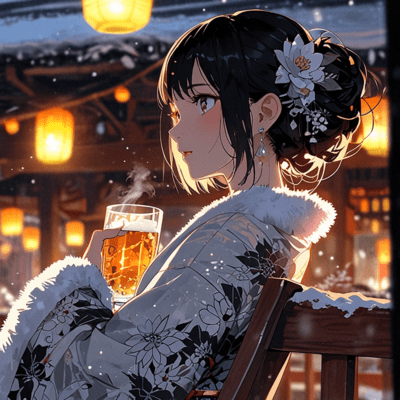 Winter Night Rhapsody of Lights and Beer Front Cover