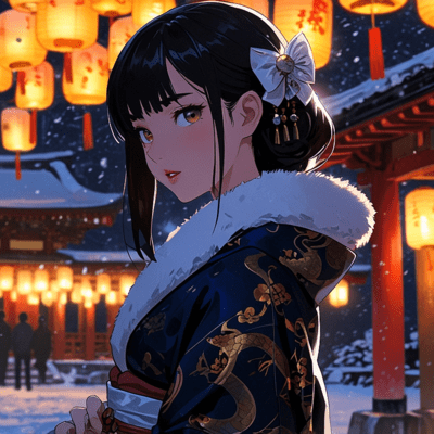 A Rhapsody of Kagura and Starlight in the Winter Sky Front Cover