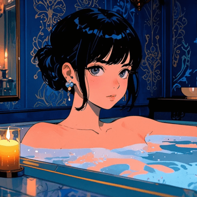 Gorgeous Blue Jacuzzi Front Cover