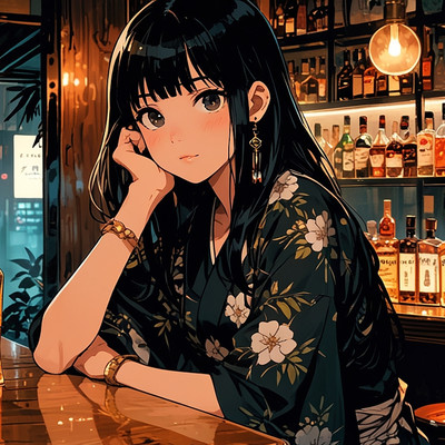 Healing Rain Sounds in a Japanese-Style Lounge Front Cover