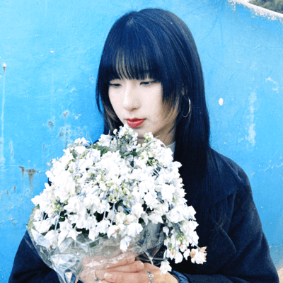 藍に染まってのジャケット写真