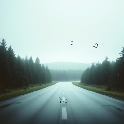 Rainy day's lull -softly hopeful Front Cover